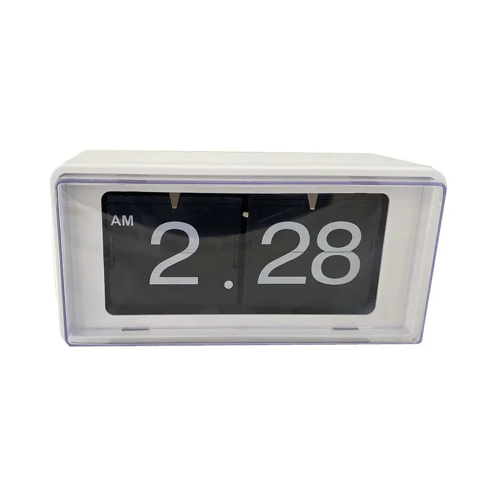 Vintage Style Flip Clock with Automatic Time Display