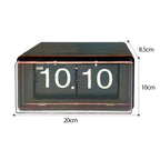 Vintage Style Flip Clock with Automatic Time Display