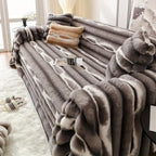 Stylish Microfiber Slipcover for Sofa - Plush Protection
