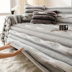 Stylish Microfiber Slipcover for Sofa - Plush Protection