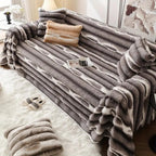 Stylish Microfiber Slipcover for Sofa - Plush Protection