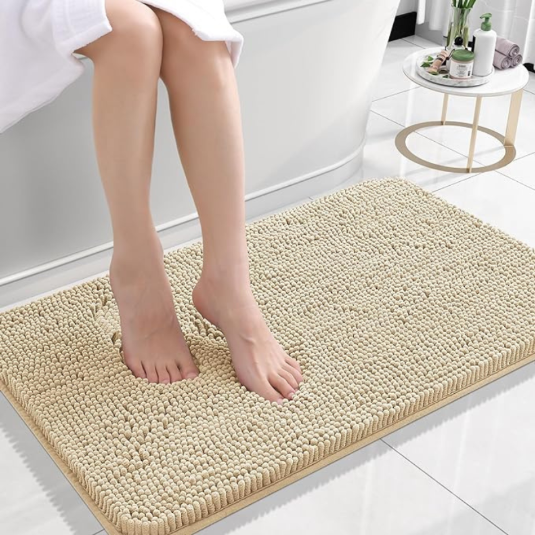 Non-Slip Bath Mat with Quick-Dry Feature