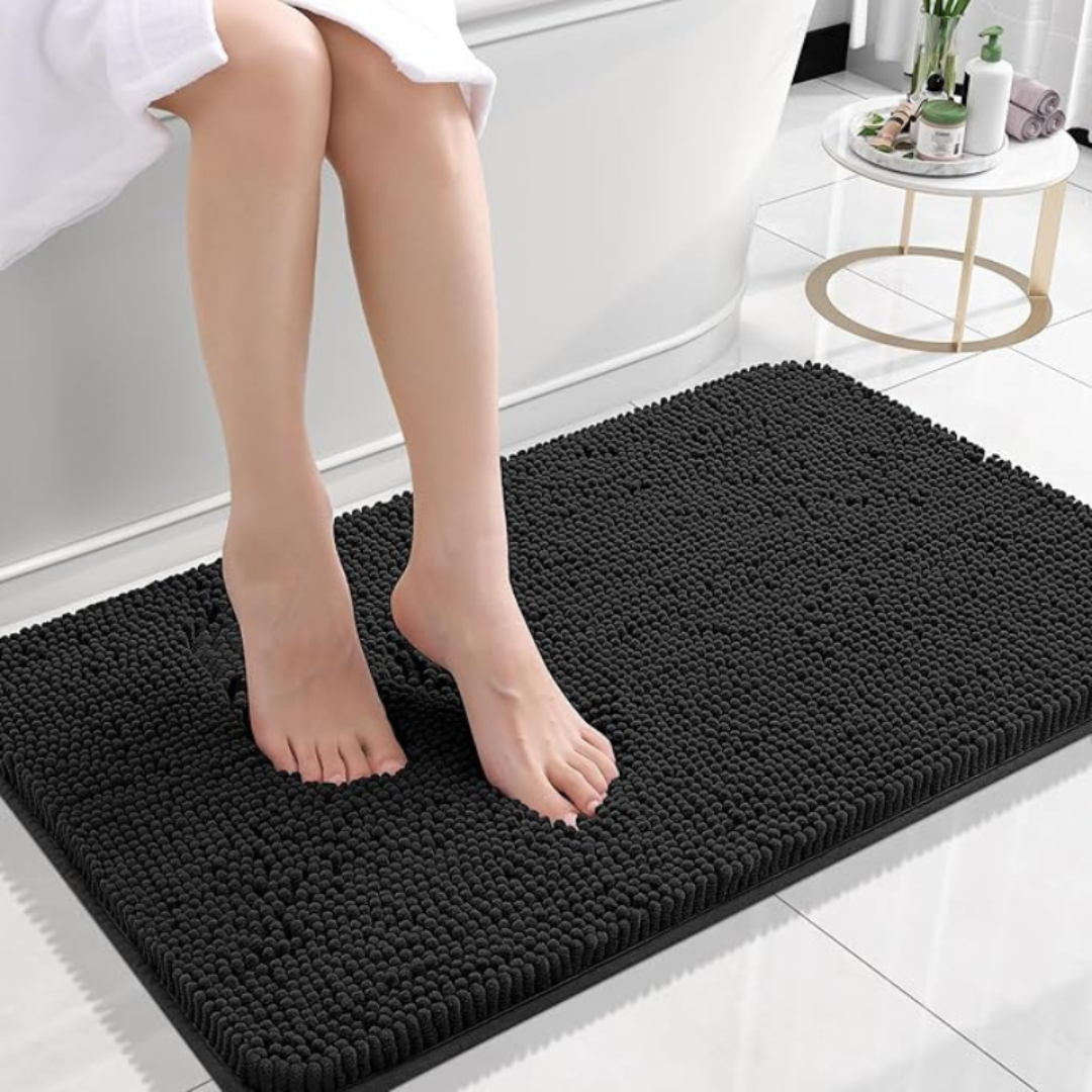 Non-Slip Bath Mat with Quick-Dry Feature