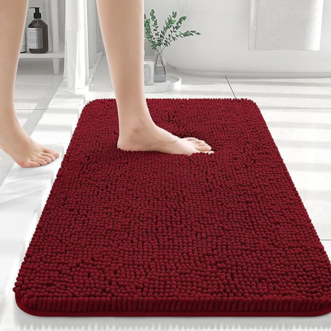 Non-Slip Bath Mat with Quick-Dry Feature