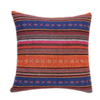 Bohemian Geometric Design Microfiber Cushion Cover – Vibrant Woven Style