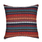 Bohemian Geometric Design Microfiber Cushion Cover – Vibrant Woven Style