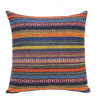 Bohemian Geometric Design Microfiber Cushion Cover – Vibrant Woven Style