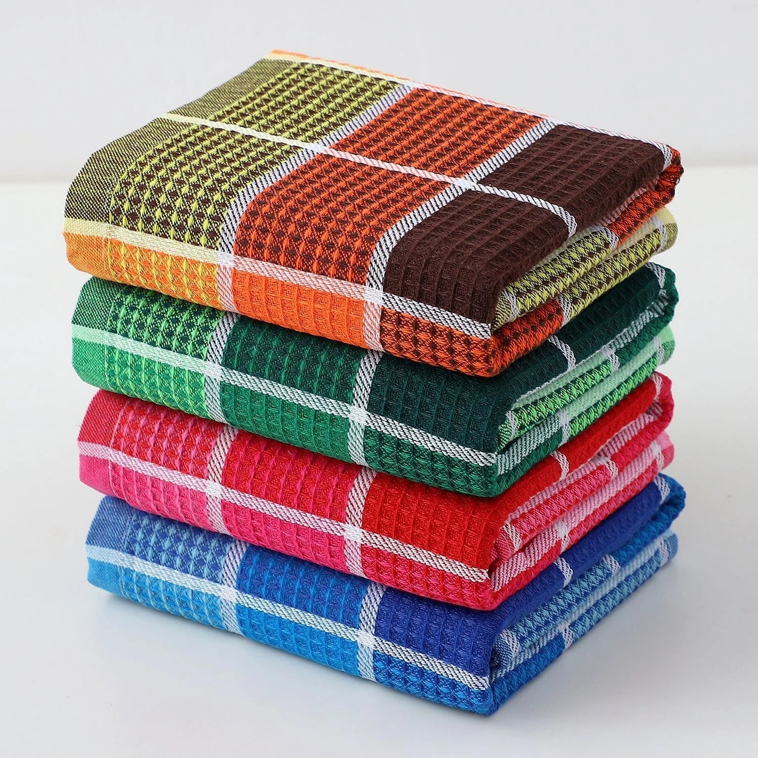 Colorful Waffle Kitchen Towels for Everyday Use