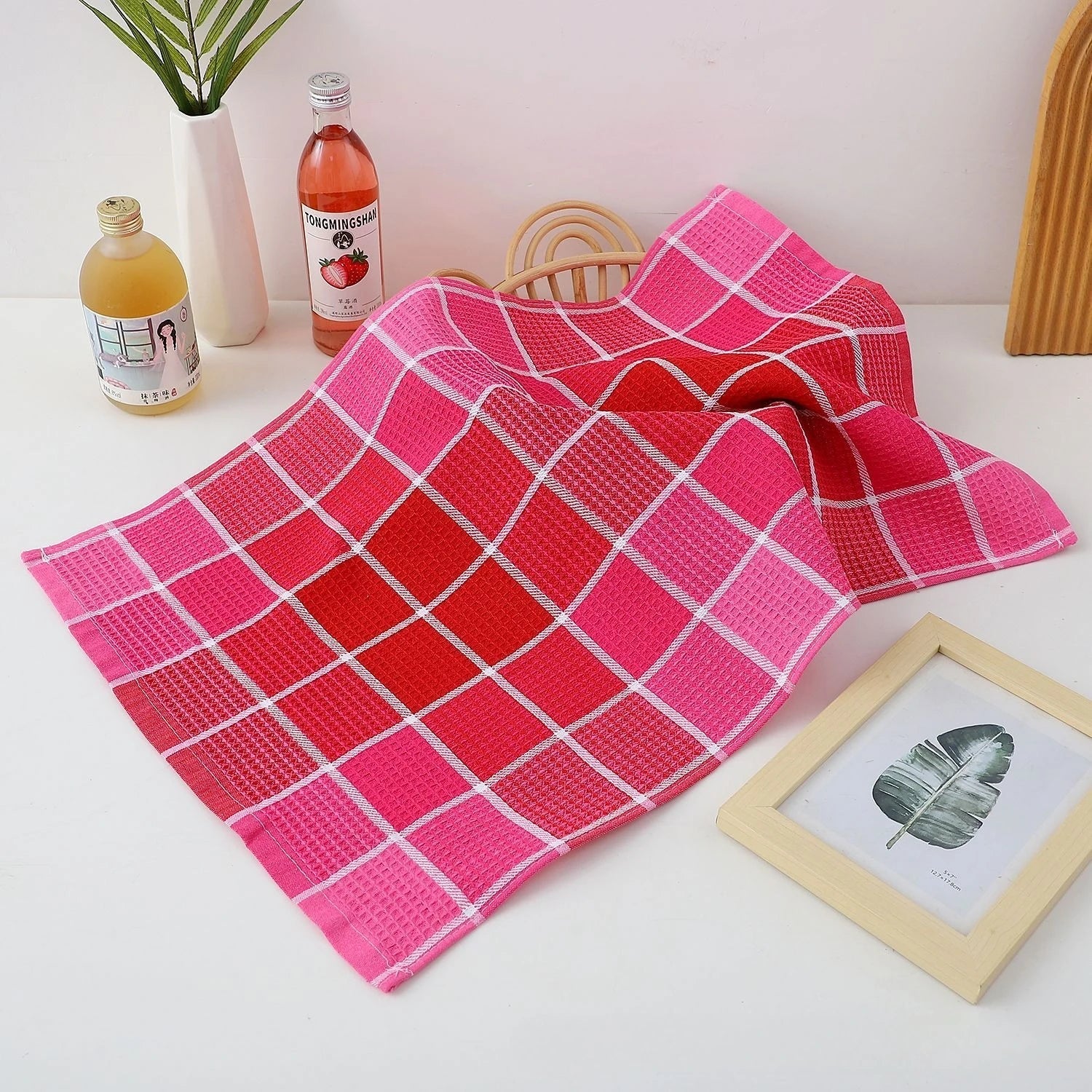 Colorful Waffle Kitchen Towels for Everyday Use