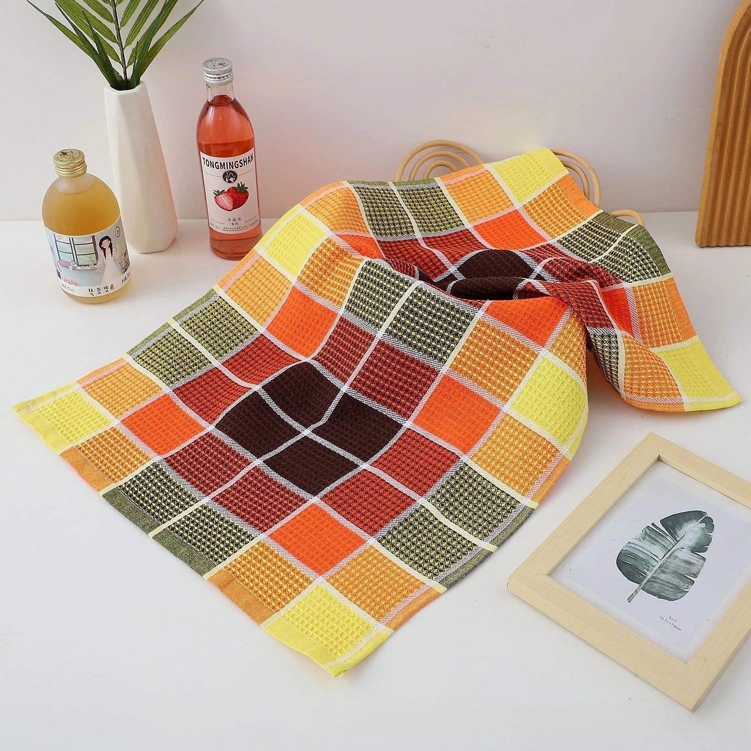 Colorful Waffle Kitchen Towels for Everyday Use