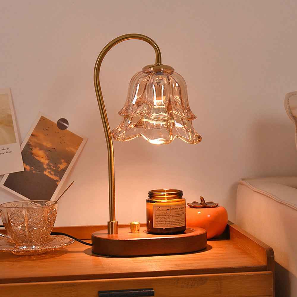 Elegant Floral Candle Warmer Lamp for Home Ambiance