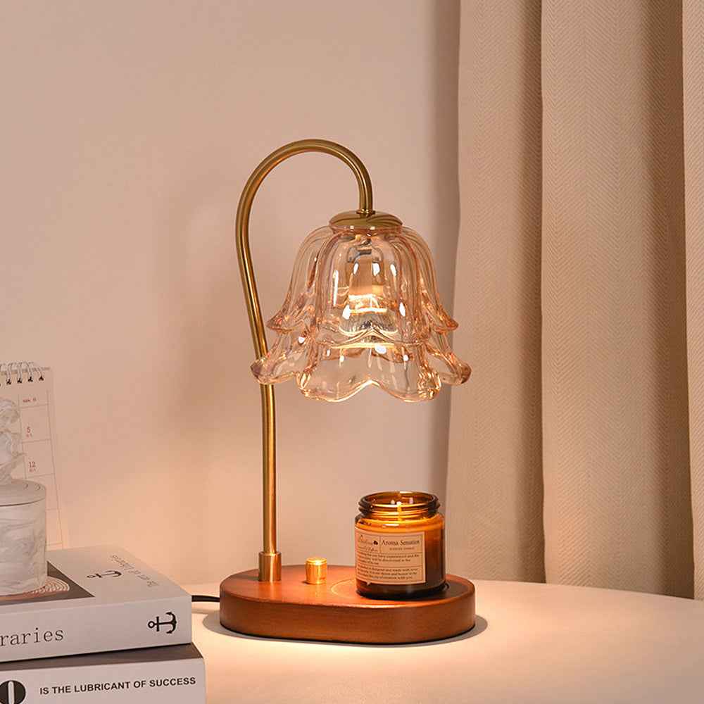 Elegant Floral Candle Warmer Lamp for Home Ambiance