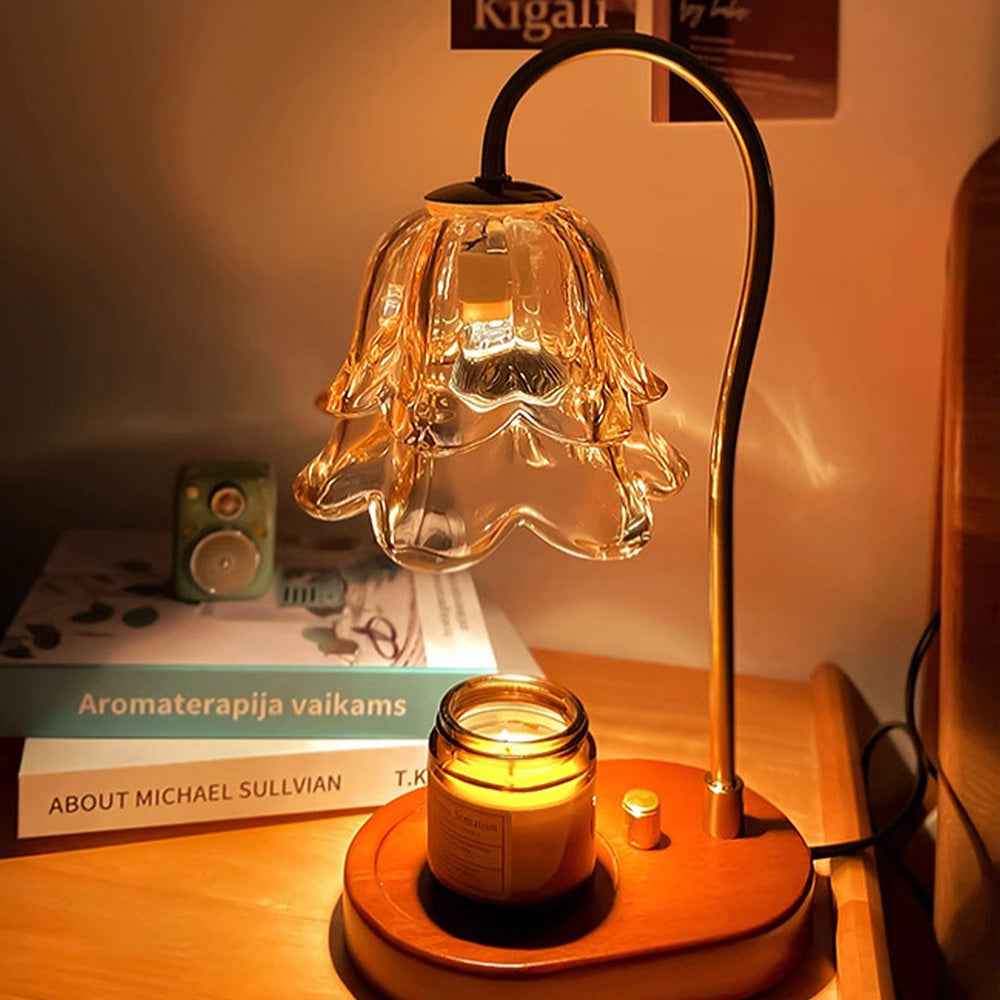 Elegant Floral Candle Warmer Lamp for Home Ambiance