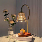Elegant Floral Candle Warmer Lamp for Home Ambiance