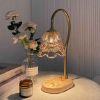 Elegant Floral Candle Warmer Lamp for Home Ambiance