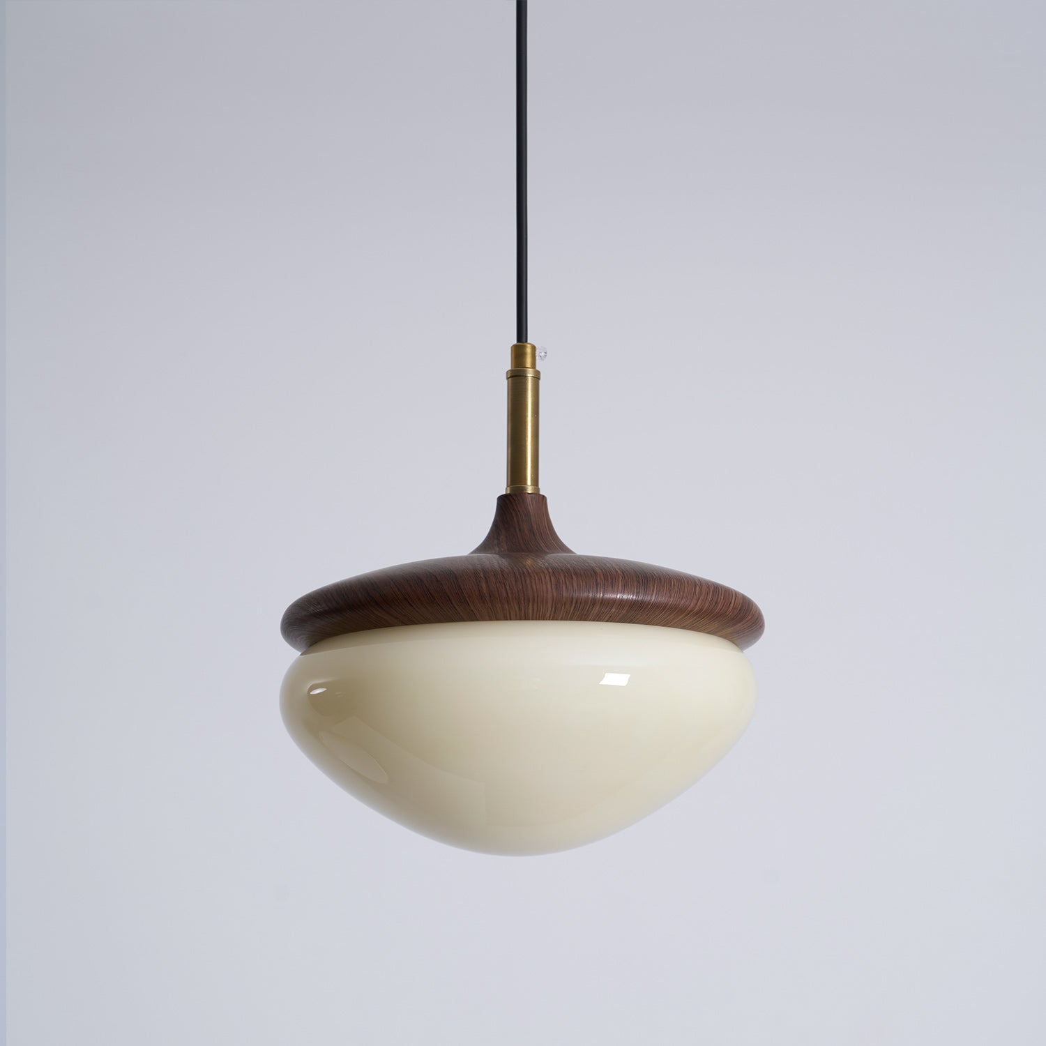 Elegant Metal Design Pendant Lamp - Vintage Glass with Built-in LED for Kitchen and Home Lighting