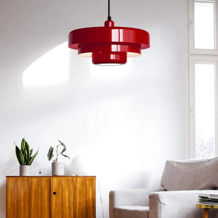 Retro Metal Pendant Light – Vintage LED Fixture for Contemporary Spaces