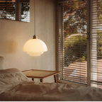 Retro White Glass Pendant Light
