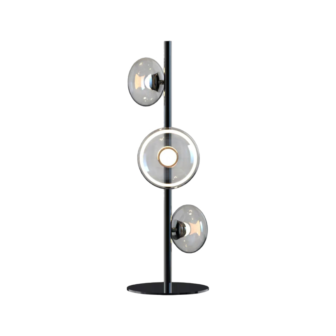 Small Vintage Floor Lamp with Glass Shade – Minimalist Home Lighting