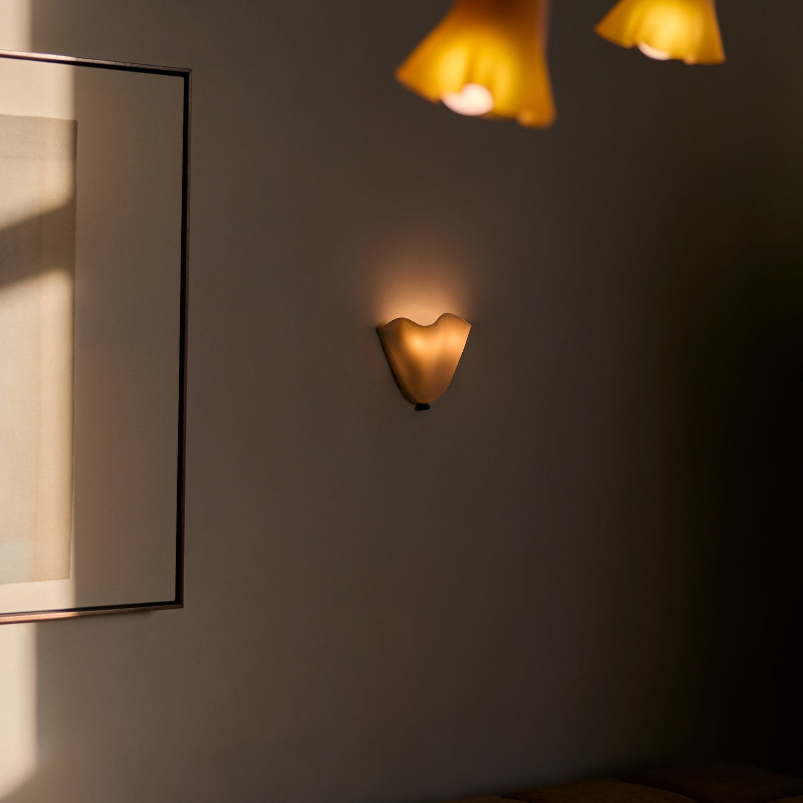 Charming Artisan Glass Wall Light Fixture