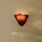 Charming Artisan Glass Wall Light Fixture