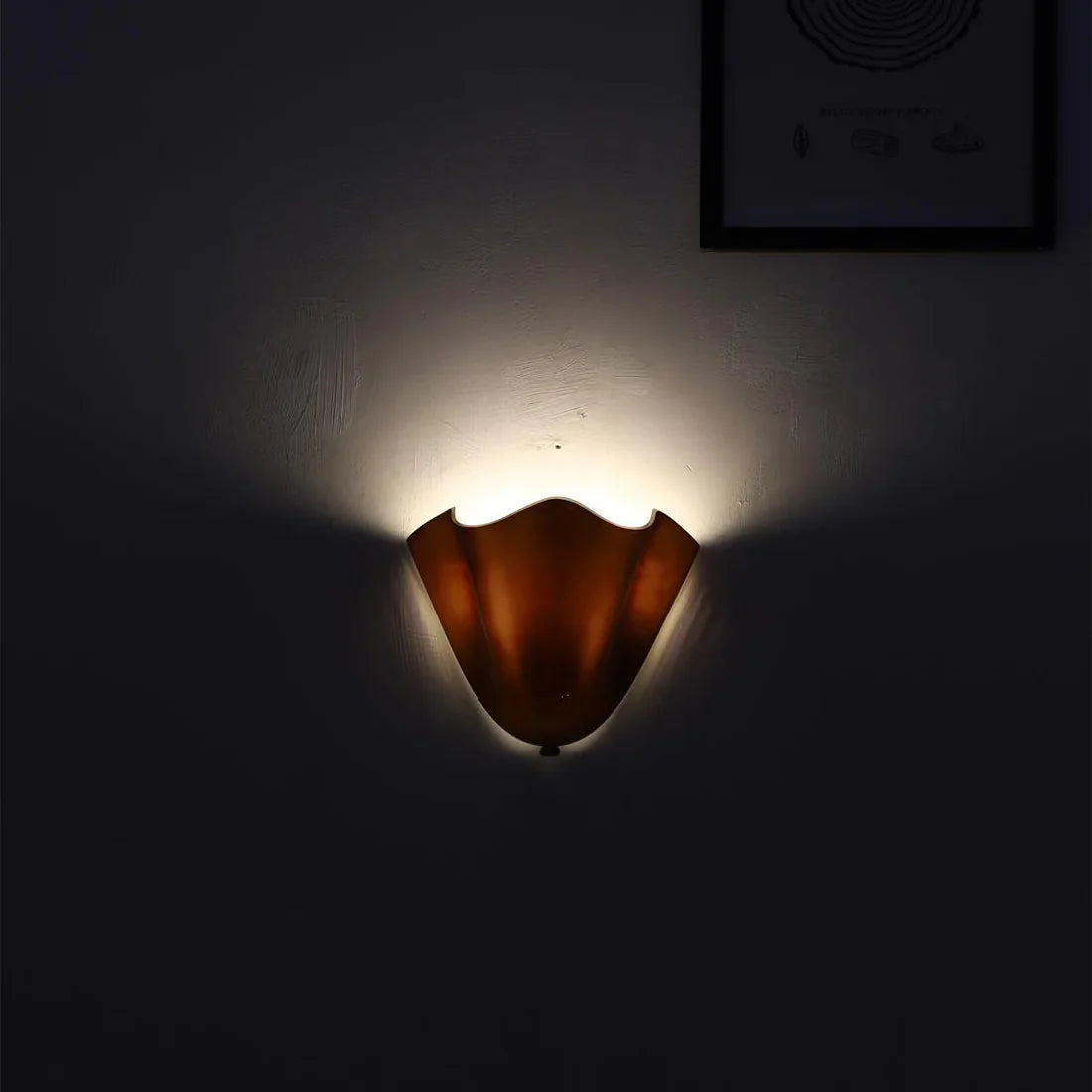Charming Artisan Glass Wall Light Fixture