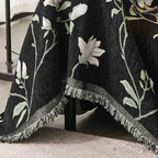 Elegant Vintage Design Chenille Sofa Cover in Floral Pattern