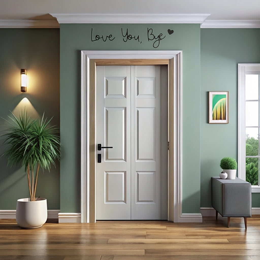 Vintage Heart-Shaped Plastic Wall Decor for Door Frames