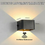 Rechargeable LED Cube Lamp with Motion Sensor for Wall Mounting