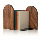 Sturdy Black Walnut Wood Book Holders for Desk Organization