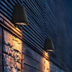 Modern Metal Outdoor Wall Lamp with Warm Light for Exterior Spaces