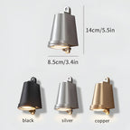 Modern Metal Outdoor Wall Lamp with Warm Light for Exterior Spaces