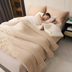 Soft Flannel Throw Blanket – Warm Cozy Cover for Bed or Couch