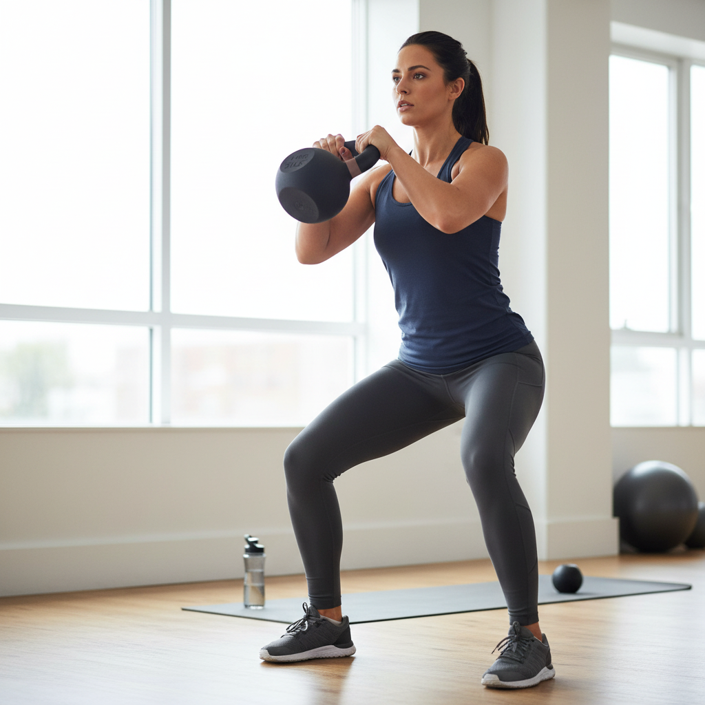 Cast Iron Kettlebell for Strength Training and Fitness Workouts