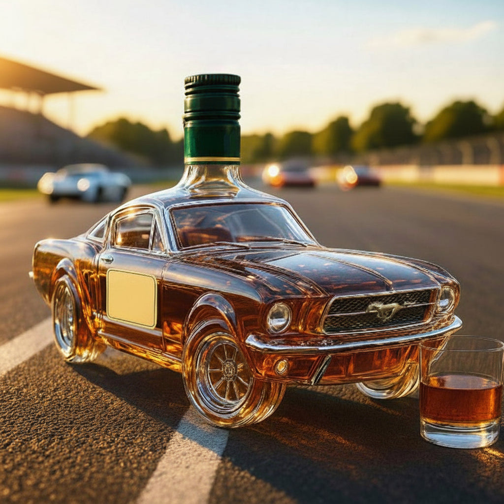 Car-Shaped Whiskey Decanter – Decorative Glass Bottle for Bar