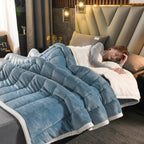 Cozy Flannel Throw Blanket for Winter – Sofa and Bed Cover