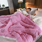 Cozy Flannel Throw Blanket for Winter – Sofa and Bed Cover