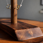 Wooden Hook and Ring Toss Game for Tabletop Fun at Parties