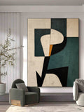 Abstract Minimalist Wall Art – Canvas Print on High-Quality Linen