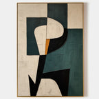 Abstract Minimalist Wall Art – Canvas Print on High-Quality Linen