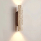 Natural Travertine Wall Lamp with LED – Elegant Marble Calm Lighting