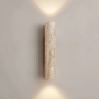 Natural Travertine Wall Lamp with LED – Elegant Marble Calm Lighting