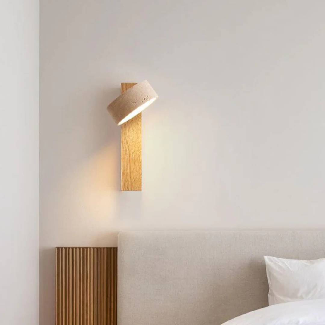 Indoor Wall Light – Stylish Travertine Fixture for Contemporary Interiors