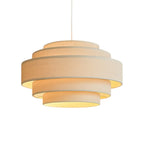 Tiered Fabric Pendant Light with Wabi-Sabi Design