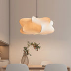 Japanese Silk Pendant Light – Hanging Lamp for Tranquil Ambiance, Gentle Illumination