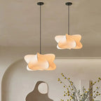 Japanese Silk Pendant Light – Hanging Lamp for Tranquil Ambiance, Gentle Illumination