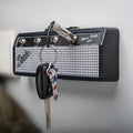 Guitar Amplifier Design Wall Key Organizer with 4 Guitar Plug Keychains