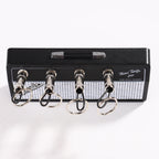 Guitar Amplifier Design Wall Key Organizer with 4 Guitar Plug Keychains