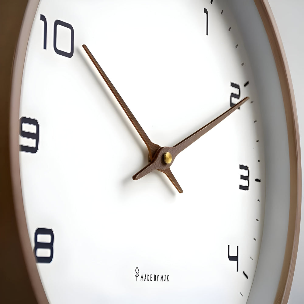 Modern Round Decorative Wall Clock - Silent Home Accent