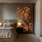 Rustic Tree Light Art Accent with LED Branch for Wall Decor